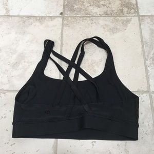 Size 6 Lululemon Black Energy Bra